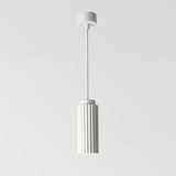 NAKEAH Plafonnier cylindrique en fer forgé suspendu avec cordon réglable pour restaurant, bar, salle à manger, salon, lumière du jour (lot de 1) (6000kwhitelight White)