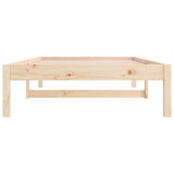 DYRJDJWIDHW Lit de Jour sans Matelas 90x200 cm Bois de pin Massif, canapé Convertible Salon, Cadre Robuste avec Lattes, Espace Rangement intégré, Meuble Multifonction Chambre