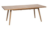 PEGANE Table à Manger Extensible en Bois Coloris Beige - Longueur 200 x Profondeur 100 x Hauteur 75 cm