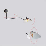 VONGAZ Applique Murale Lampe Murale Applique Nordique Rétro En Fer Forgé, Vent Industriel, Longue Tige À Bascule, Pour Chambre À Coucher Lampe de Mur Applique Mural