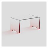 HXFRTHNM Table Basse Minimaliste en Acrylique, Design de Rangement, Luxe, esthétique, Table Basse Transparente, Meubles de Couchage Blancs