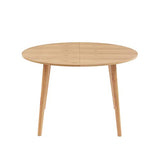 BAÏTA Table Extensible Oracle placage chêne 120 à 160cm