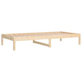DYRJDJWIDHW Lit de Jour sans Matelas 90x200 cm Bois de pin Massif, canapé Convertible Salon, Cadre Robuste avec Lattes, Espace Rangement intégré, Meuble Multifonction Chambre