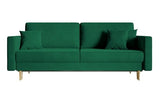 Selsey Valico Sofas, Engineered Wood, Vert, 230 cm Longueur