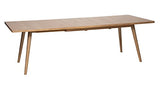 PEGANE Table à Manger Extensible en Bois Coloris Beige - Longueur 200 x Profondeur 100 x Hauteur 75 cm