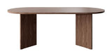 Selsey Table À Manger Ovale 90 x 204 cm 6-10 Personnes Table De Cuisine Bureau Noix Wisconsin Ovo