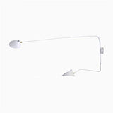 CXYWBD Appliques Rétro Loft Industrial Wall Lights Serge Mouille V-Option Lampes French Designer Rotation Fumeuses murales for décoration de la Maison Size Black 120 cm