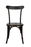 Biscottini Chaises de salle à manger bois massif 90x44x43 cm - Chaise cuisine et salon - Chaises en bois d'extérieur et intérieur - Chaise rustique Cross - Chaise rembourrée en bois vintage