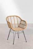 SKLUM Chaise de Salle à Manger en rotin synthétique Zole Noir