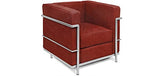 Fauteuil LC2 Le Corbusier Style - Cuir Premium Cognac