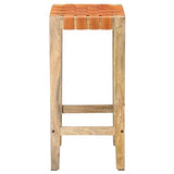 Generisch jiangboyue-321830 Lot de 2 tabourets de bar en cuir véritable 75 cm