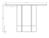 Selsey Table À Manger Ronde 110 cm pour 4 Personnes Table De Cuisine Bureau Noix Wisconsin Hexa