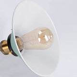 iDEGU Lot de 2 Appliques Murales Rétro, Lampe Murale de Style Edison en Forme de Parapluie E27 Métal Plafonnier Luminaire Vintage Applique Intérieure pour Chambre Salon Couloir Café, 220mm (Vert)