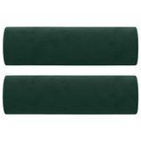 GFEROMRF Canapé 3 places en velours vert foncé 180 cm avec coussin décoratif