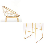 Tabouret de bar moderne en métal robuste - Design nordique - Capacité de 300 kg - Idéal pour la cuisine, le pub et le bar