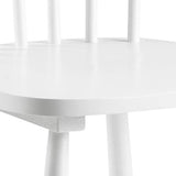 AC Design Furniture Susanne Chaises de salle à manger Lot de 2, H: 86 x l: 50,5 x L: 49,5 cm, Blanc, Bois, 2 pc