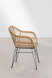 SKLUM Chaise de Salle à Manger en rotin synthétique Zole Noir