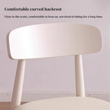 GIZNXBA Chaise Scandinave Blanche Chaises De Salle A Manger Scandinave sans Bras Chaise De Cuisine en Bois en Cuir avec Pieds en Bois pour La Salle À Manger(/Brown)