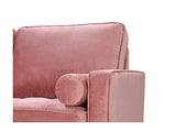 Vente-unique - Canapé 2 Places en Velours FLEUET - Vieux Rose - Velours