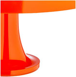 Artemide Nessino Orange. Lampe de table avec abat-jour. Luminaire en polycarbonate à émission de lumière diffuse. Fabriqué en Italie [Classe énergétique A]