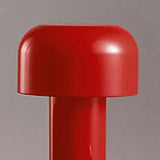 Beufee Lampe de table de champignons sans fil rechargeable, portable 3 couleurs étape sans étape lampe de champignon à côté de la lampe de bureau lampe de nuit (Rouge)