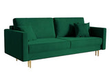 Selsey Valico Sofas, Engineered Wood, Vert, 230 cm Longueur