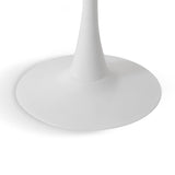 Milton & Oldbrook Table Basse Ø 80 cm Prague Aspect Marbre Blanc