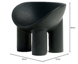 driade Roly Poly Fauteuils, Polypropylène, Charbon, Media