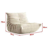 Pouf inclinable doux – Fauteuil ancien pour salon, chambre, bureau et salon d'angle