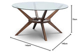 Julian Bowen Grande Table à Manger Chelsea, Noyer, 140 cm
