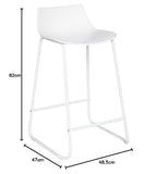 Atmosphera - Tabouret de Bar Otac - métal - Blanc
