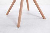 Chaise De Salle A Manger Toulouse en Tissu I Chaise Design Scandinave Dossier Et Assise Rembourrés I Pieds en Bois Ronds, Couleur:crème, Couleur du Cadre:Natura