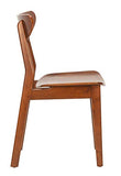 Safavieh Ensemble de 2 Chaises de Salle à Manger en Bois, Marron, 44 x 53 x 84