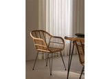 SKLUM Chaise de Salle à Manger en rotin synthétique Zole Noir