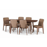 Julian Bowen Lot de 2 chaises de salle à manger Kensington, noyer