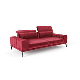 Siblo Canape 3 Places - Salvio 3 Collection Meubles de Salon - Confortable Canapé Convertible - Canapé 3 Places - Rouge - 235x106x98 cm