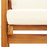 INLIFE Canapé de Jardin 120 cm avec Coussin Bois d'acacia massifMeubles,Mobilier de Jardin,Sièges de Jardin,Bancs de jardin-40.92 lb-Brun-33855