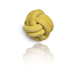 SZETOSY Oreiller de Boule de Noeud - Coussin de Boule de Noeud Fait la Main Oreiller Sieste en coratif Jet pour Chambre canap Voiture Bureau Voyage 25x25cm Jaune