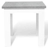 IDMarket - Table à Manger Extensible Rectangle Dona 6-8 Personnes Plateau Effet béton 80-160 cm