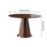 Table à Manger Table Ronde Nordique en Bois Massif, Table à Manger for la Maison, Petit Appartement, Table de négociation, Restaurant, Balcon, Table Basse Tables de Cuisine et de Salle à Manger (Size