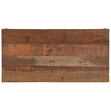 CKioict Table Basse Rustique en Bois Massif Récupéré Rectangulaire avec Finition Texturée et Structure Robuste pour Salon Décoration