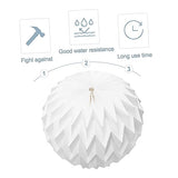 abat-jour en origami ombre murale Shades de lampe à lustre ancien papier origami décor abat-jour pliant en origami abat-jour suspendu plier abat-jour de lustre Accessoires blanche