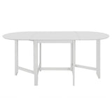 AUUIJKJF Home Outdoor AutresTable à manger extensible Blanc (75-180) x75x74 cm MDF