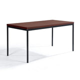 FurnitureR Table de salle à manger, table de cuisine en bois vintage, cadre en métal, table de cuisine rectangulaire avec pieds réglables pour salle à manger, salon, 150 x 75 x 75 cm, bureau marron et