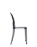 Kartell Victoria Ghost, Chaise, Fumè, Lot de 2