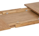 PEGANE Table à Manger Extensible en Bois Coloris Beige - Longueur 200 x Profondeur 100 x Hauteur 75 cm