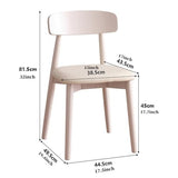 GIZNXBA Chaise Scandinave Blanche Chaises De Salle A Manger Scandinave sans Bras Chaise De Cuisine en Bois en Cuir avec Pieds en Bois pour La Salle À Manger(/Brown)