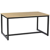 IDMarket - Table à Manger Rectangle Detroit 8 Personnes Design Industriel 180 cm