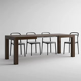 MOBILI FIVER, Table à Manger Extensible, Iacopo, Noyer, Made in Italy