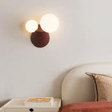 Applique Murale en résine Nordic Macaron à Double Globe – Applique Murale créative de 22 cm pour Chambres d'enfants, Chambres, couloirs et entrées – Applique Murale décorative élégante